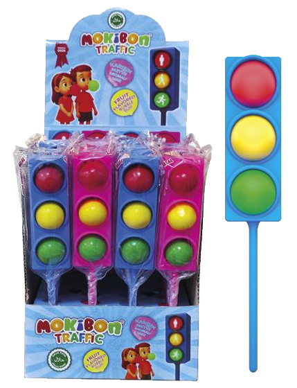 MOKİBON (KS052) 15 GR TRAFFIC LAMP GUM*24