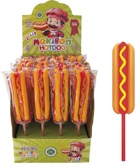 MOKIBON (KS046) 20 GR HOTDOG SOFT CANDY*24