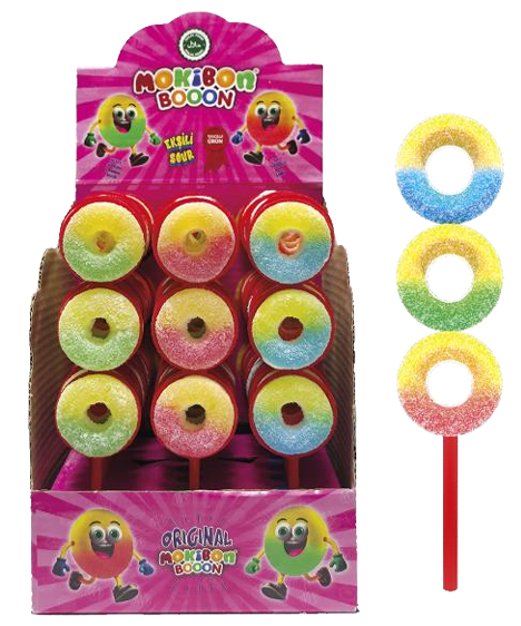 MOKIBON (KS044) 20 GR 3-PACK SOFT CANDY RINGS*24