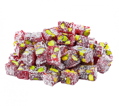 SAFKAR (D023) COCONUT AND STRAWBERRY DOUBLE TURKISH DELIGHT 5 KG*1