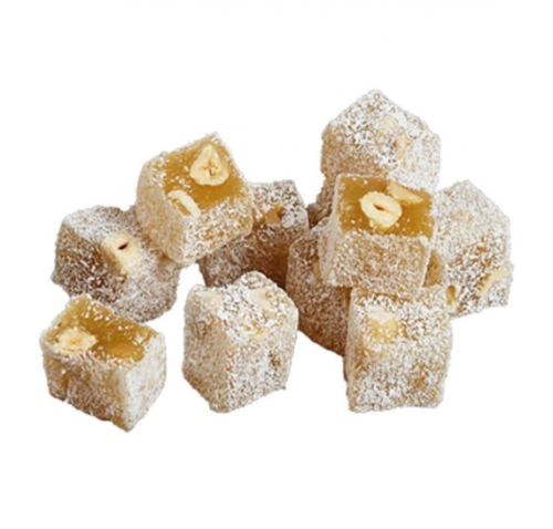 SAFKAR (D026) COCONUT AND HAZELNUT DOUBLE TURKISH DELIGHT 5 KG*1