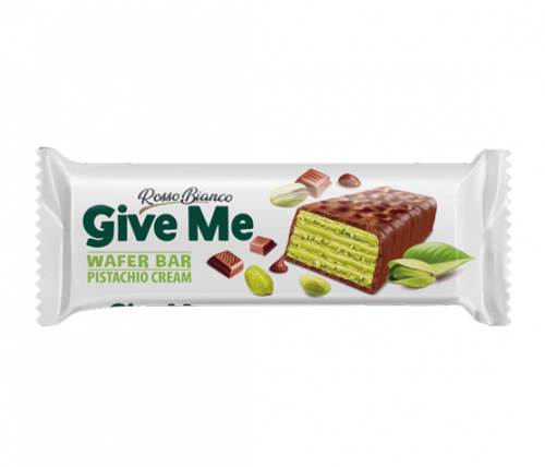 ROSSO BIANCO GIVE ME 40 GR PISTACHIO WAFER*24