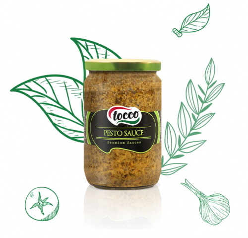 TOCCO 720 CC GLASS PESTO SAUCE*12