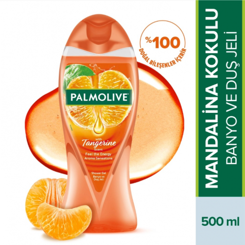 PALMOLIVE SHOWER GEL 500 ML FEEL THE TANGERINE*12