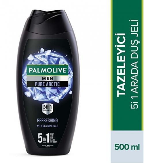 PALMOLIVE SHOWER GEL 500 ML MEN PURE ARCTIC 5in1*12