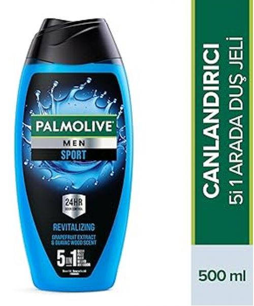 PALMOLIVE SHOWER GEL 500 ML MEN SPORT 5'in1*12