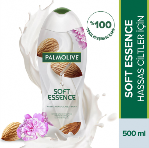 PALMOLIVE SHOWER GEL 500 ML SOFT ESSENCE ALMOND*12