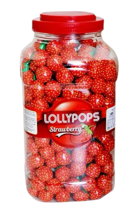 LOLLYPOPS 15 GR STRAWBERRY LOLLIPOP*120
