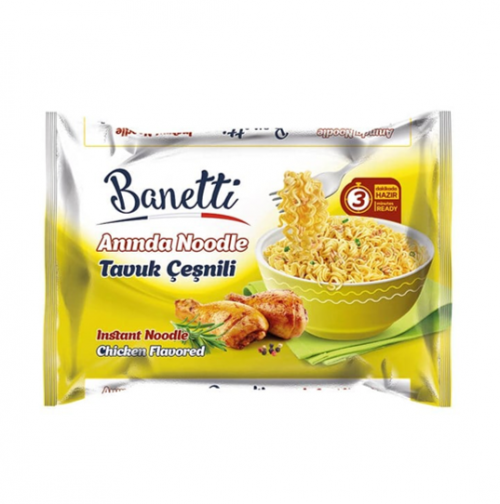 BANETTI NOODLE 75 GR CHICKEN FLAVORED PACK*40
