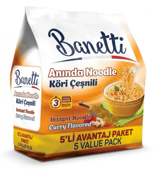 BANETTI NOODLE 5-PIECE 75 GR CURRY SEASON PACK*8