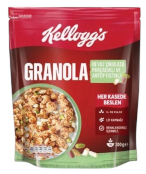 KELLOGGS (271461) GRANOL BEY.CHOCOLATE.& PISTACHIOS.200 GR*6
