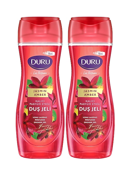 DURU SHOWER GEL 450+450 ML JASMINE AMBER*6
