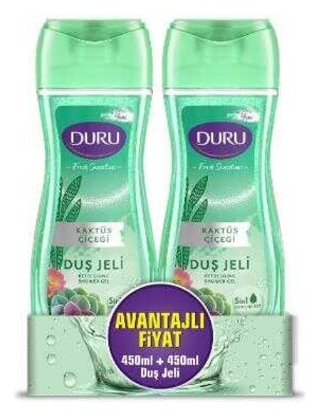 DURU SHOWER GEL 450+450 ML CACTUS FLOWER*6