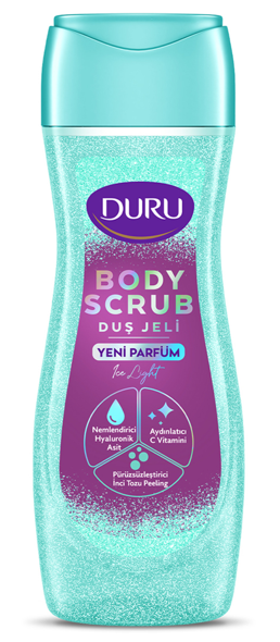DURU SHOWER GEL 450 ML SCRUB ICE LIGHT*12