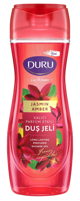 DURU SHOWER GEL 450 ML LUXURY PERFORMANCE JASMINE & AMBER*12