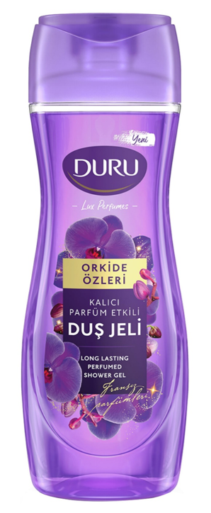 DURU SHOWER GEL 450 ML LUXURY PERFUMES. ORCHID EXTRACTS*12