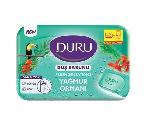 DURU SHOWER SOAP 150 GR FRESH RAINFOREST SINGLE PACK*24