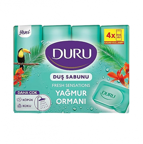 DURU SHOWER SOAP 4x150 GR RAINFOREST*18