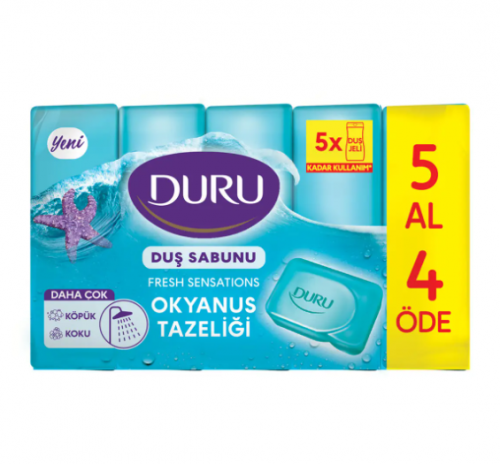DURU SHOWER SOAP 5x150 GR FRESH OCEAN FRESHNESS*18