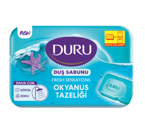 DURU SHOWER SOAP. 150 GR FRESH. OCEAN FRESHNESS SINGLE PACK*24