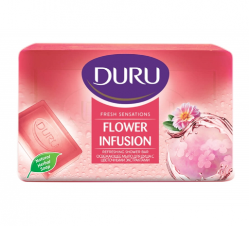 DURU SHOWER SOAP 150 GR FRESH FLOWER FRESHNESS SINGLE PACK*24