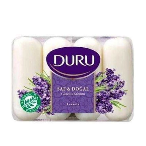 DURU BEAUTY SOAP 4x70 GR PURE & NATURAL LAVENDER*24