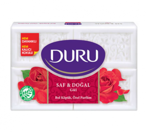 DURU SOAP 600 GR PURE & NATURAL ROSE*15