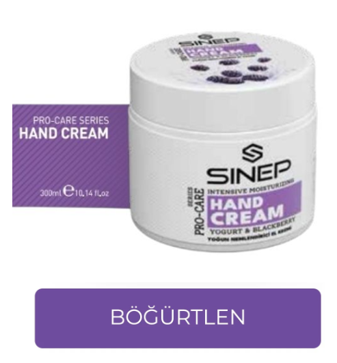 SINEP 300 ML HAND & FACE CREAM BLACKBERRY*24