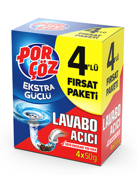 PORÇÖZ SINK CLEANER GRANULES 4x50 GR*12