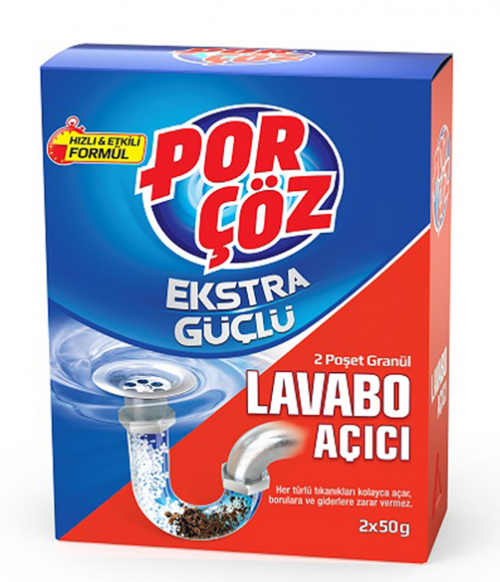 PORÇÖZ SINK CLEANER GRANULES 2X50 GR*24