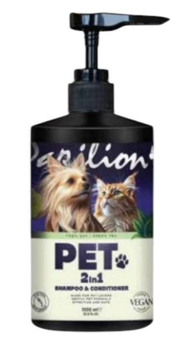 PAPİLİON 1000 ML KEDİ & KÖPEK ŞAMP.YEŞİL ÇAY*12