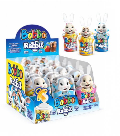 BOBBO (AY010) RABBİT ŞEKER VE EKŞİ TOZ 32 GR*12