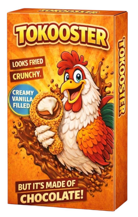 TOKOOSTER 60 ГР ВАНИЛЬНЫЙ КРЕМ ШОКОЛАД «БАБОЧКА»*20