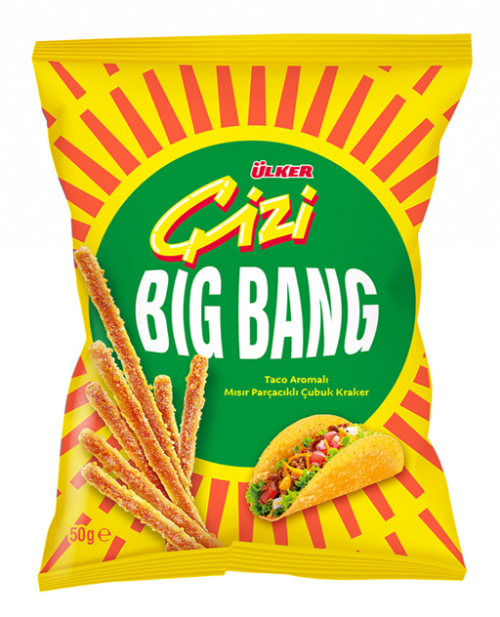 ÜLKER (58704) ÇİZİ BIG CORN CHEESE STICK MEXICAN TACO 50 GR*15