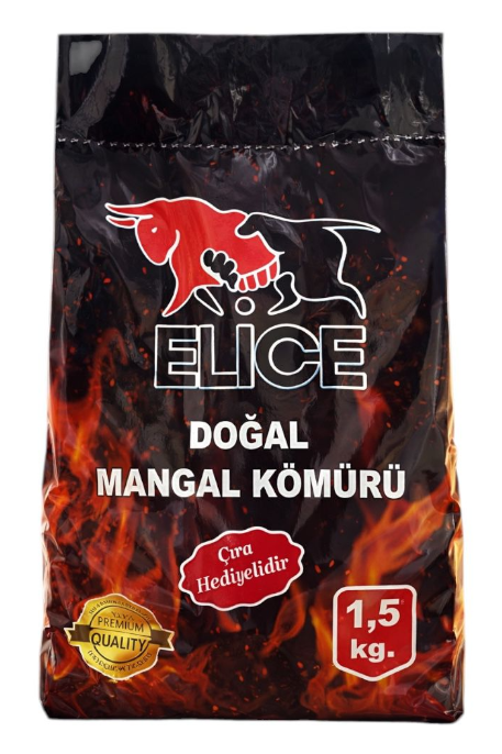 ELICE NATURAL BARBECUE CHARCOAL 1.5 KG * 12