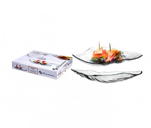 (10654) PAŞABAHÇE MARINE SERVING PLATE SET 2 PCS *12