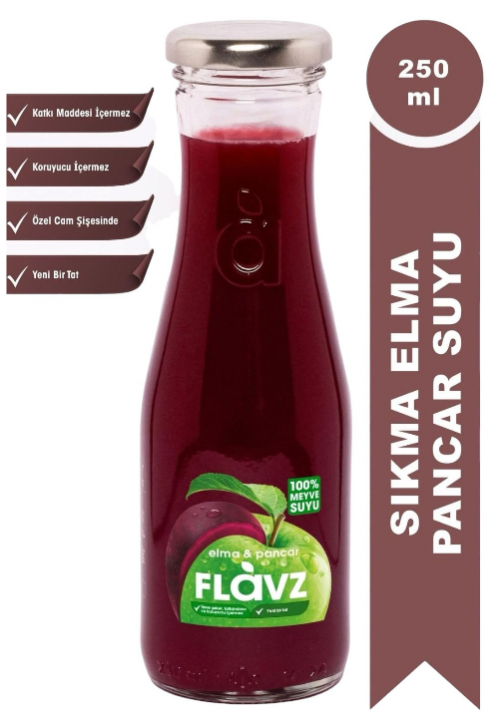 FLAVZ 250 ML SQUEEZED 100% APPLE AND BEET*8