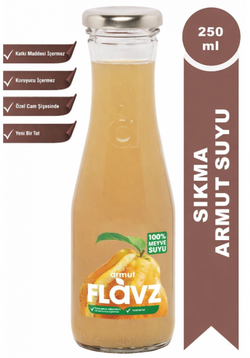 FLAVZ 250 ML EXTRACTED 100% PEAR JUICE*8