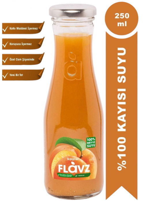 FLAVZ 250 ML 100% Apricot Juice*8