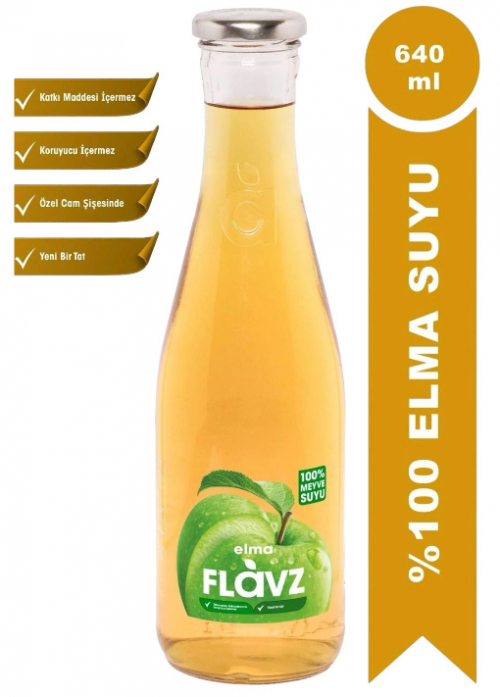 FLAVZ 640 ML 100% APPLE JUICE*6