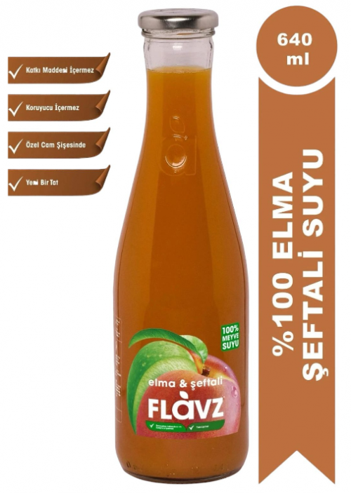 FLAVZ 640 ML 100% PEACH JUICE*6