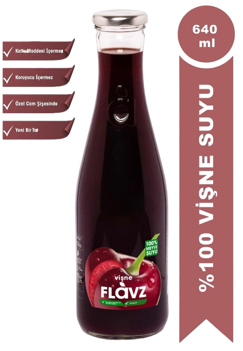 FLAVZ 640 ML 100% CHERRY JUICE*6