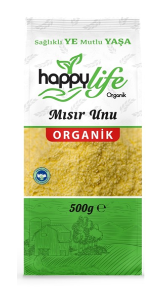 H.LİFE 500 GR ORGANIC CORN FLOUR BAG*12