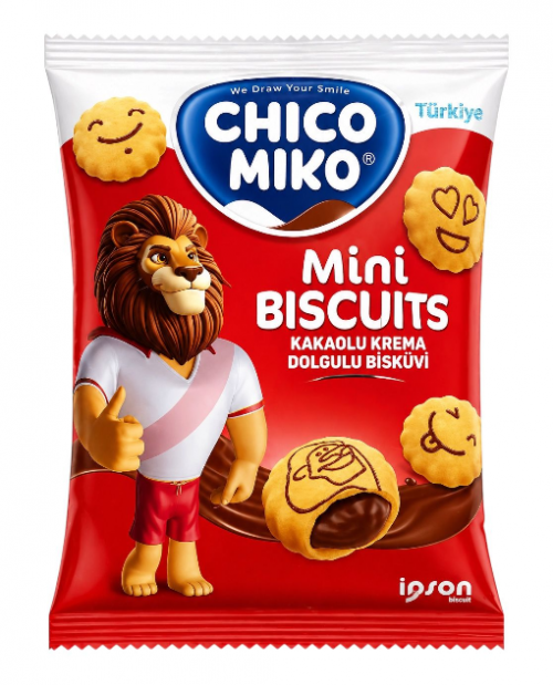 CHICO MIKO 28 GR MINI BISCUITS WITH CHOCOLATE*24