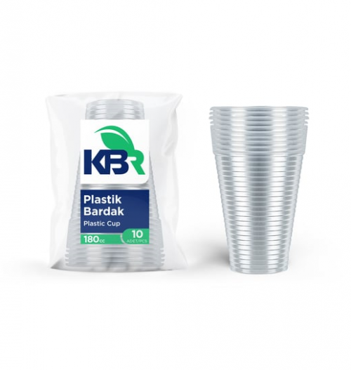 KBR (KPK-102) 10 PIECES 180 CC PLASTIC CUPS*60