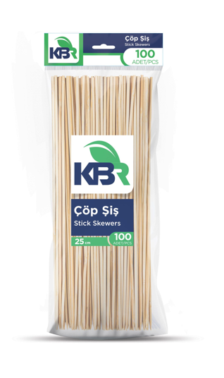 KBR (KPK-901) 100-Piece Skewer Set, 25 cm * 80