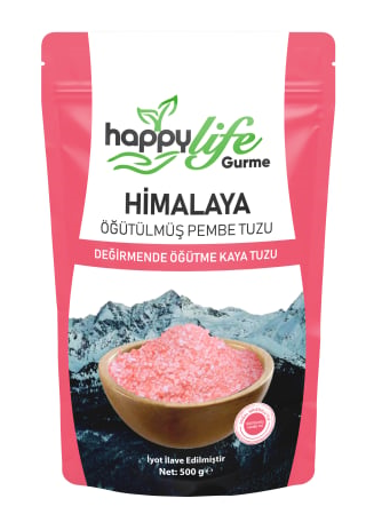 H.LIFE 500 GR HIMALAYAN ROCK SALT (PINK)*12