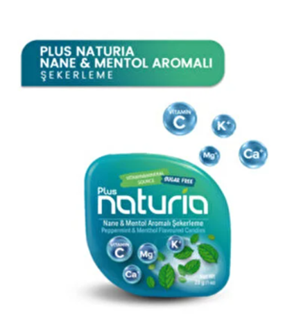 NATURİA 28 GR NANE MENTOL ARM.ŞEKER*8