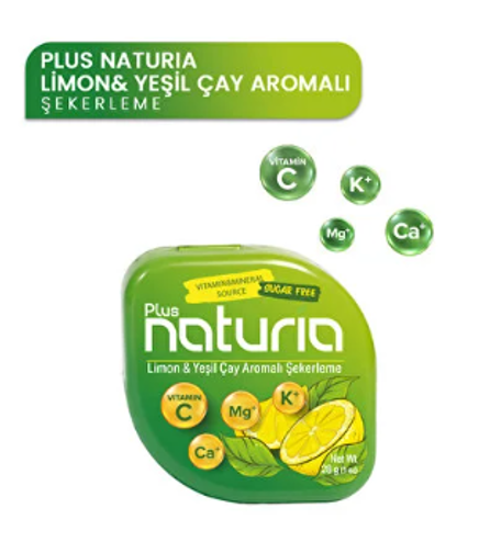 NATURİA 28 GR LİMON VE YEŞİL ÇAY ARM.ŞEKER*8