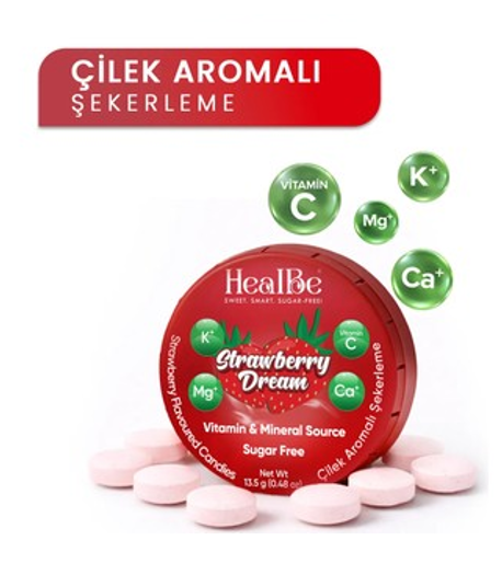 HEALBE 15 GR ÇİLEK ARM.ŞEKER*12